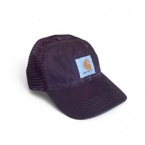 NWT Carhartt Mesh-Back Snapback Canvas Hat - Burgundy